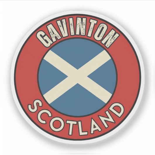 Gavinton, Schottland Aufkleber (Vorderseite)