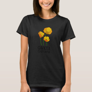 Gaviota California CA Poppy Blume Staat City Vint T-Shirt