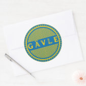 Gävle City Pride Emblem – Swedish Identity Runder Aufkleber (Umschlag)