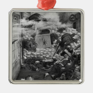 Gavroche, das Patronen sammelt Ornament Aus Metall