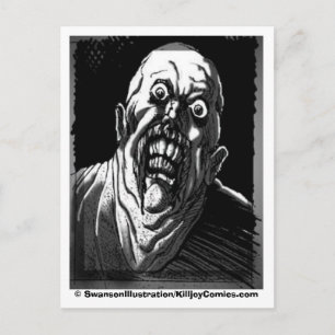 Gawking Ghoul: "Schaut ihr mich an?" Postkarte