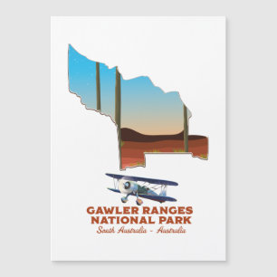 Gawler Ranges Reiseplakat Karte