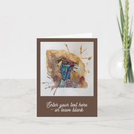 Gawping Guineafowl Grußkarte Karte