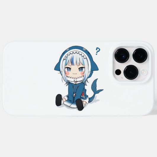 Gawr Gura Case-Mate iPhone Hülle (Rückseite (Horizontal))