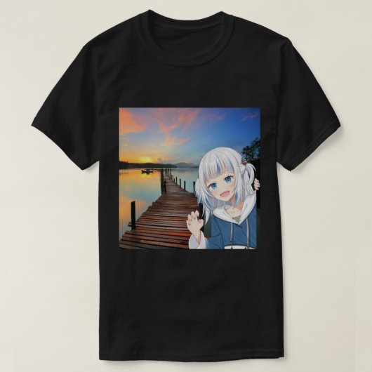 Gawr Gura - Hololive T-Shirt (Design vorne)