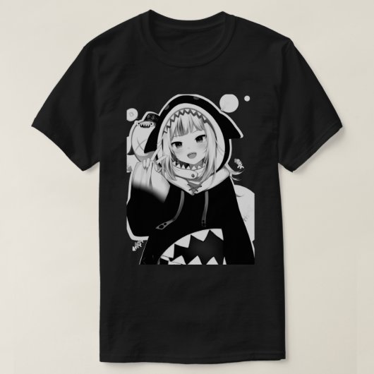 Gawr Gura Manga (Hololive EN Vtuber) T-Shirt (Design vorne)