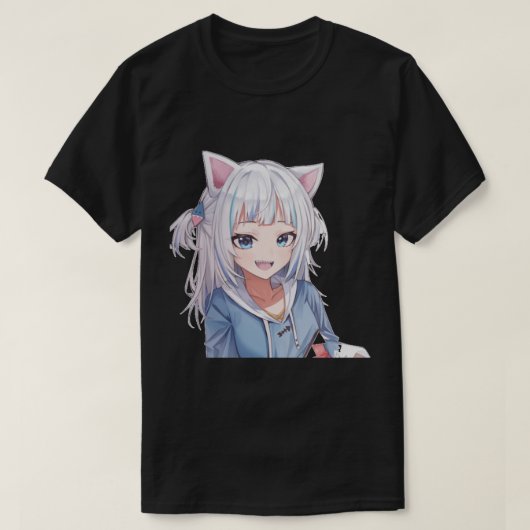 Gawr gura vtuber T-Shirt (Design vorne)