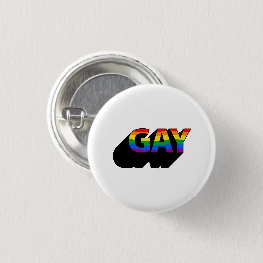 GAY 3D BUTTON (Vorne & Hinten)