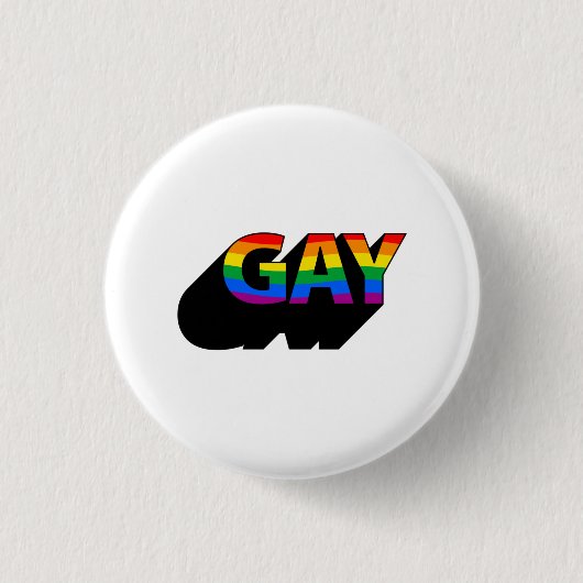 GAY 3D BUTTON (Vorderseite)