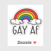 GAY AF AUFKLEBER (Blatt)
