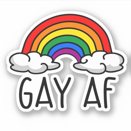 GAY AF AUFKLEBER (Vorderseite)