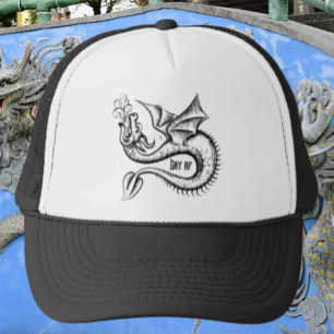 Gay AF Dragon Black & White Truckerkappe