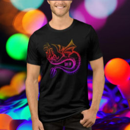 Gay AF Gradient Rainbow Dragon Tri-Blend Shirt