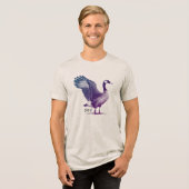 Gay AF Kanadische Gänse Tri-Blend Shirt (Vorderseite voll)