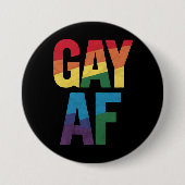 Gay AF LGBT Pride Gay Gift Monat Button (Vorderseite)