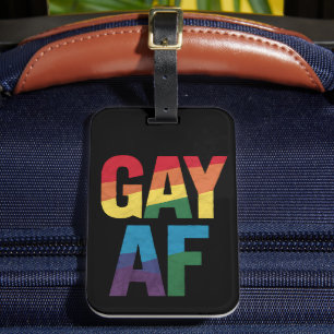 Gay AF LGBT Pride Gay Gift Monat Gepäckanhänger