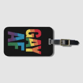 Gay AF LGBT Pride Gay Gift Monat Gepäckanhänger (Vorderseite (Horizontal))