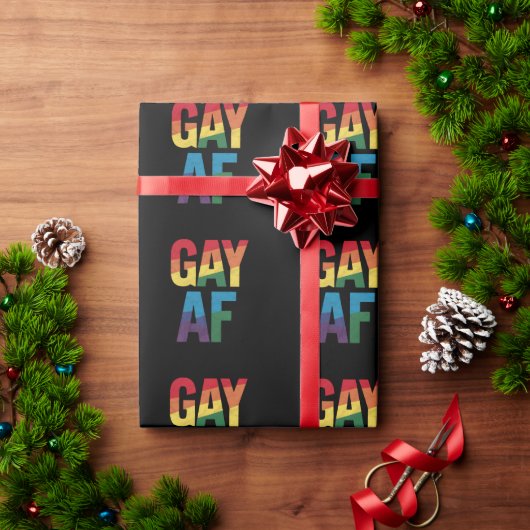 Gay AF LGBT Pride Gay Gift Monat Geschenkpapier (Feiertagsgeschenk)