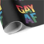 Gay AF LGBT Pride Gay Gift Monat Geschenkpapier (Rolleneckpunkt)
