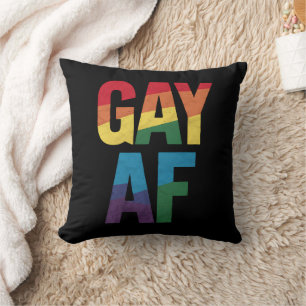 Gay AF LGBT Pride Gay Gift Monat Kissen