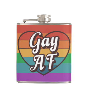 Gay AF Pride LGBTQ+ Flachmann
