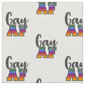 Gay AF Typografie Muster Stoff (Nahaufnahme)