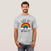 GAY AF und stolz darauf T-Shirt (Vorne ganz)