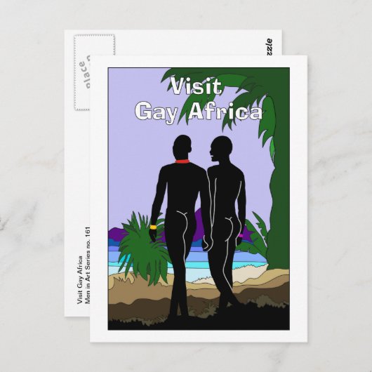 Gay Africa Travel Postkarte (Vorne/Hinten)
