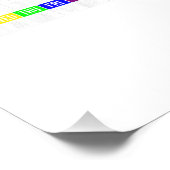 Gay Agenda Gay Pride Fotodruck (Ecke)