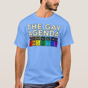 Gay Agenda LGBTQ Pride Monat Regenbogen-Unterstütz T-Shirt