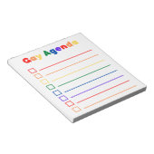Gay Agenda Notepad Notizblock (angewinkelt)