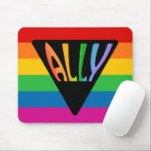 Gay Ally Triangle Mousepad (Mit Mouse)