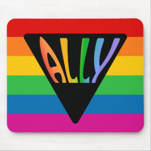 Gay Ally Triangle Mousepad