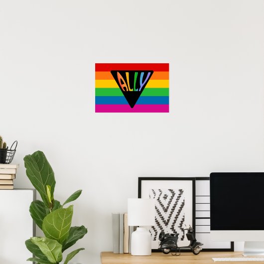 Gay Ally Triangle Poster (Heimbüro)