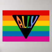 Gay Ally Triangle Poster (Vorne)