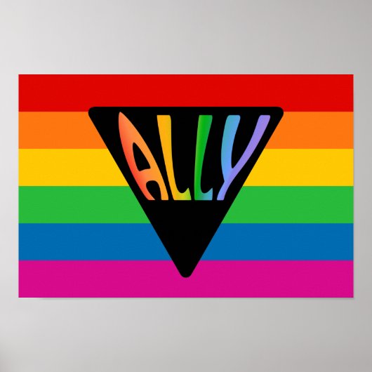 Gay Ally Triangle Poster (Vorne)