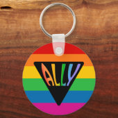 Gay Ally Triangle Schlüsselanhänger (Vorderseite)