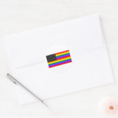 Gay America Pride Flag Runder Aufkleber (Umschlag)