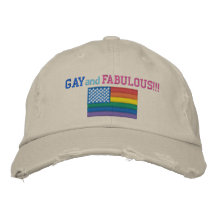 Gay and Fabulous Pride Flag Baseball Cap