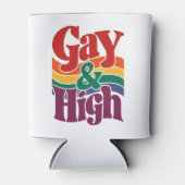 Gay-and-High-Retro-LGBTQ-Flag Dosenkühler (Vorderseite)