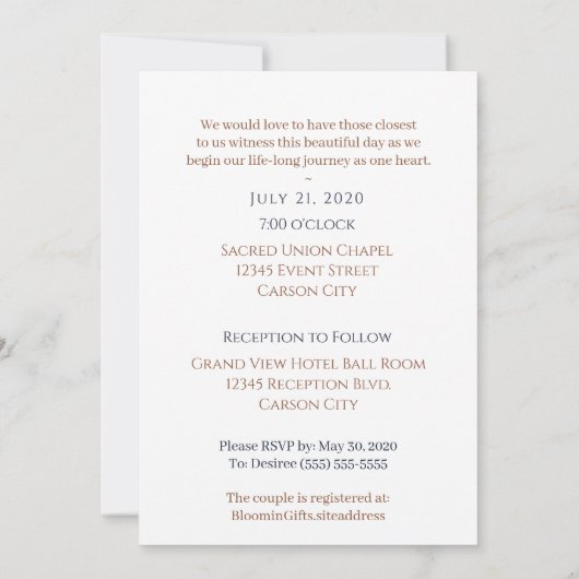 Gay and Lesbian Blue Pinstripe Foto Wedding Einladung (Rückseite)