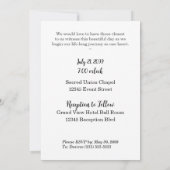 Gay and Lesbian Weditation Black Pinstripe Einladung (Rückseite)