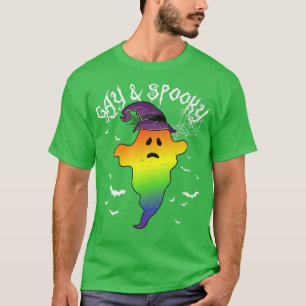 Gay and Spooky Funny Boo Ghost Halloween-Party Cos T-Shirt