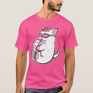 Gay Anime Cat Girl Bubble Tea Manga Abbildung Boba T-Shirt