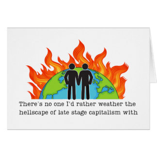 Gay Anniversary Liberaler Spaß Funny Card