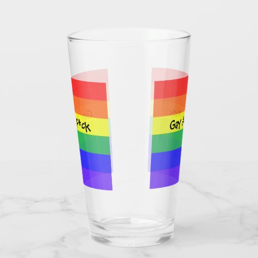 Gay As F*ck Glas (Rechts)