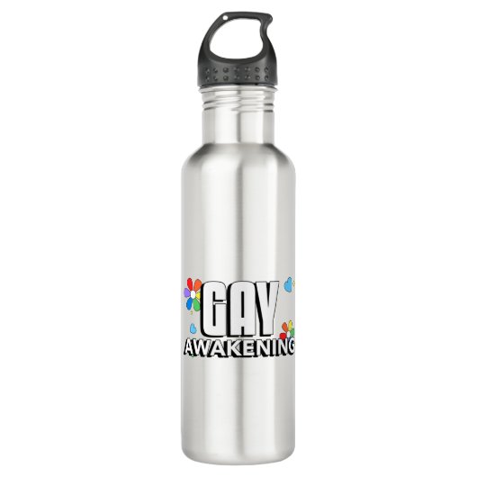 Gay Awakening Edelstahlflasche (Vorderseite)
