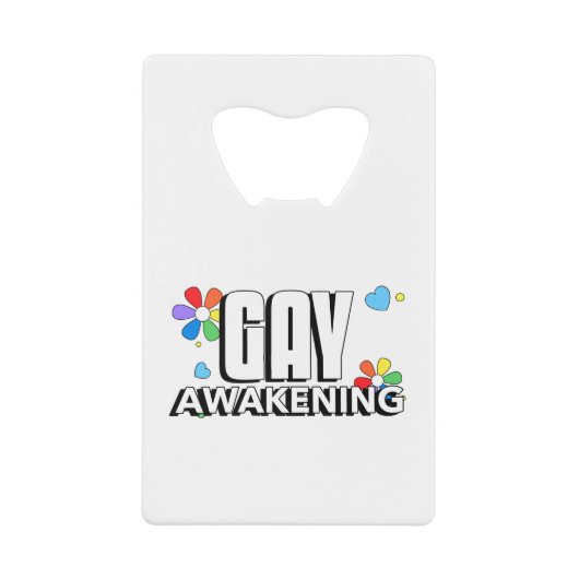 Gay Awakening Geldbeutel Flaschenöffner (Vorderseite)
