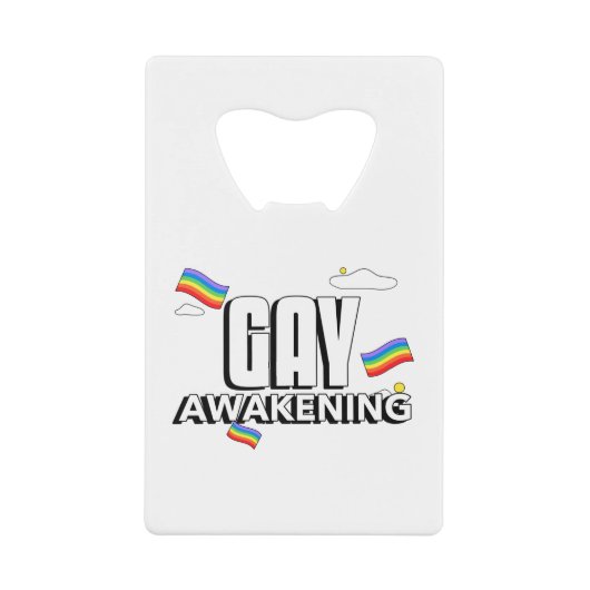 Gay Awakening Geldbeutel Flaschenöffner (Vorderseite)