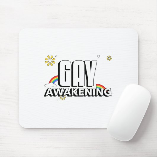 Gay Awakening Mousepad (Mit Mouse)